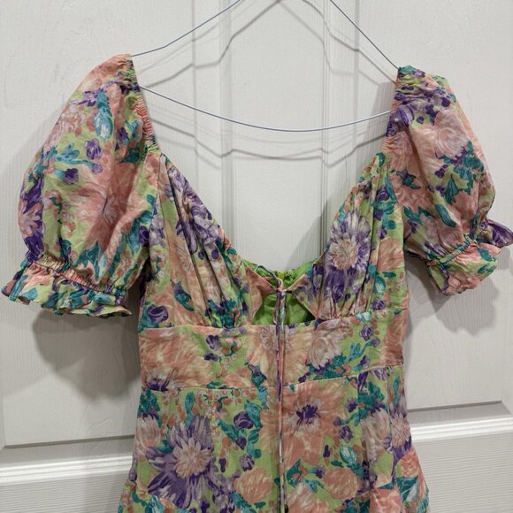 Women’s Sundae Muse Romper Dress Size 8 Spring Floral Cute Summer - Picture 7 of 13